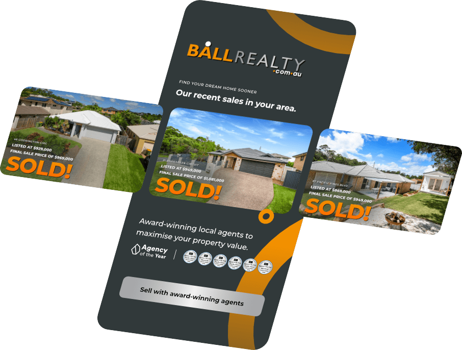 New listing interactive ad mockup