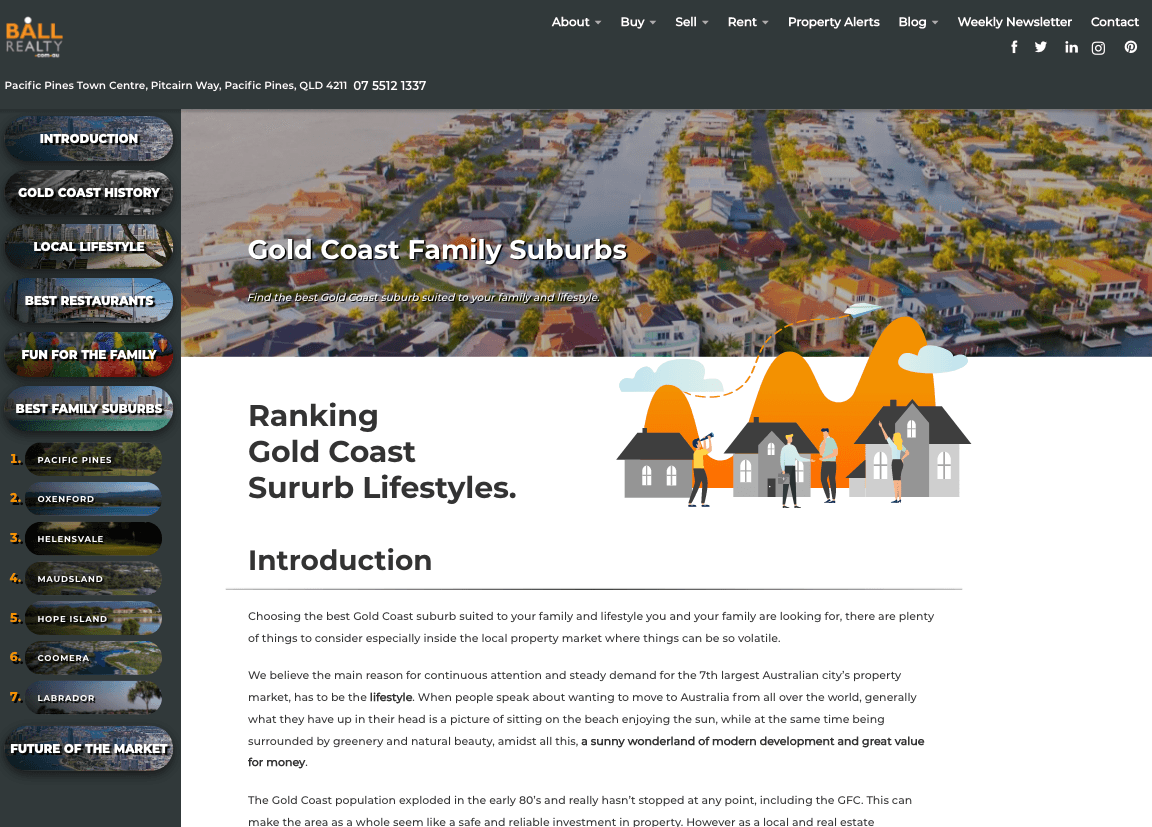 Cornerstone SEO sidebar and animated hero